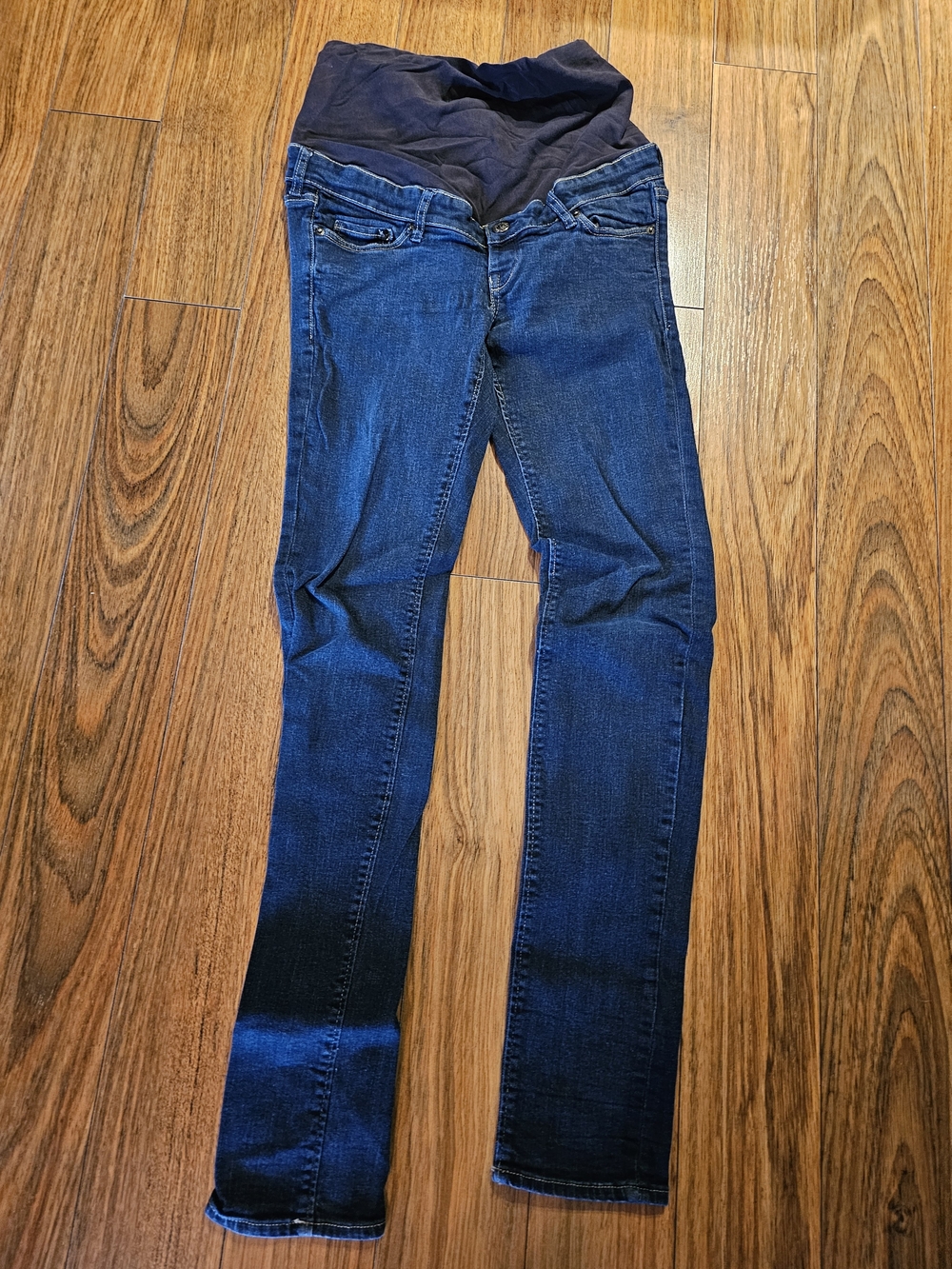 H&M Navy Blue Skinny Maternity Jeans